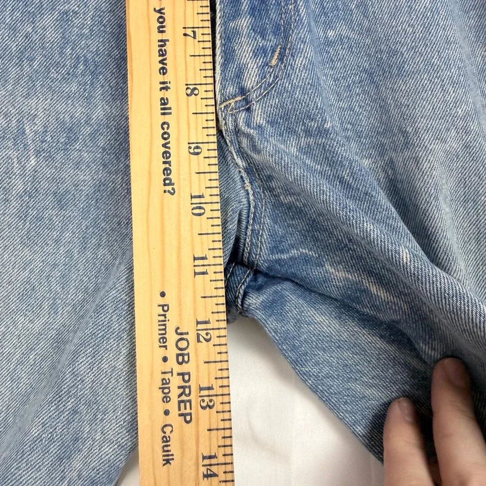Vintage Acid Wash High Waisted Jeans Women's Light Blue Denim‎ Size 12